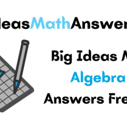 Big ideas algebra 1 answers