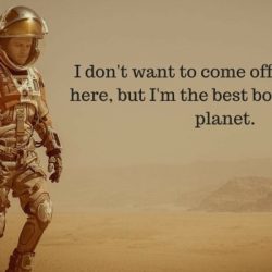 The martian quotes with page numbers