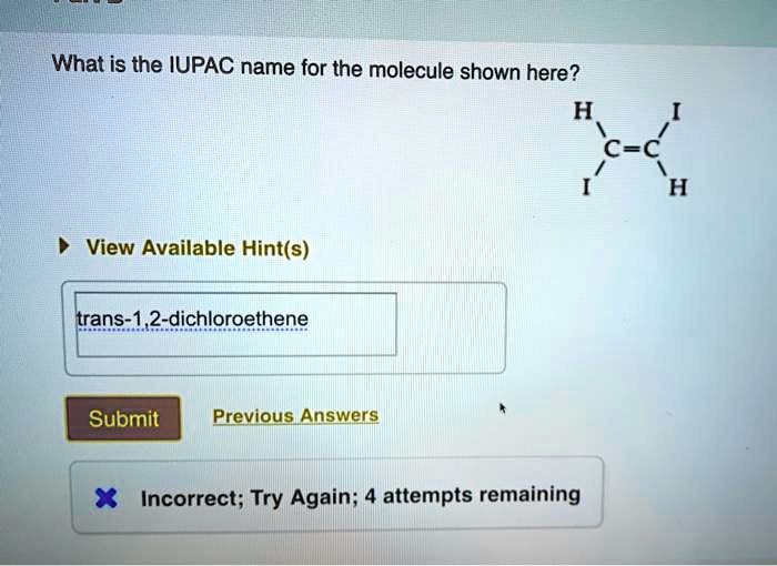 What is the iupac name for the molecule shown