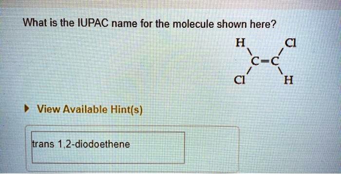 Iupac molecules oneclass